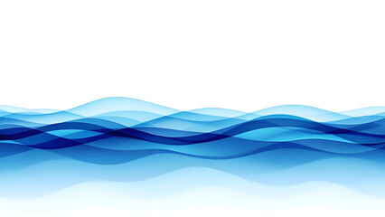 Abstract Blue Wave Layers - Fluid Design Background with Gradient Flow and Water Movement Concept world water day.