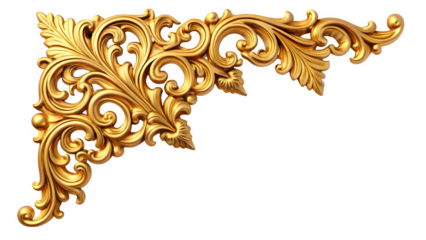golden floral ornament