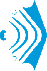 abstract blue concept icon