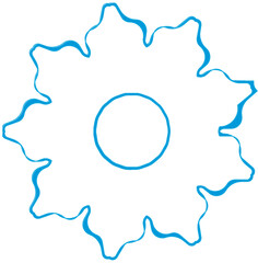 abstract art concept decoration blue background