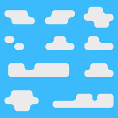 abstract flat design cloud
