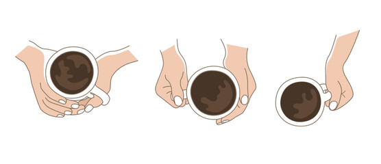 hand holding a cup of coffee