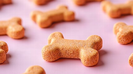 Fototapeta premium A simple yet essential dog bone for canine chewing pleasure and healthy dental care activities