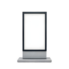 blank billboard isolated on white