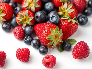 Obraz premium Close up of assorted fresh berries