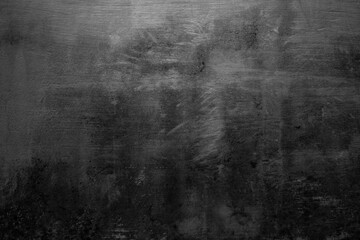 Naklejka premium Abstract grunge background with space for copy. Classic dark grey concrete wall. Texture for displaying objects and graphic design.