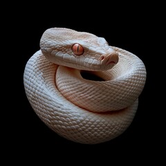 Fototapeta premium Albino Snake Close Up Photography