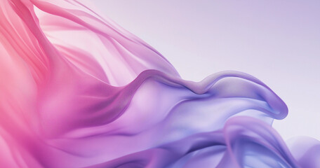 Fototapeta premium Pastel tone purple pink blue gradient defocused abstract photo smooth lines pantone color background