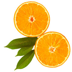 Slice of orange transparent background