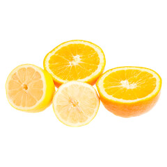 Slice of orange transparent background