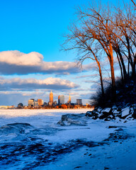 Cleveland Ohio during the winter