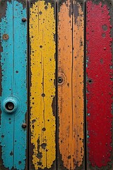 - A rustic style wooden panel with distressed surface, distressed, panel