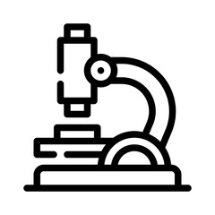 microscope line icon