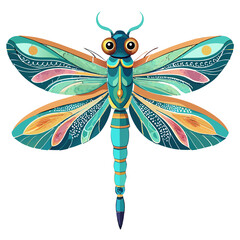 dragonfly isolated on white background