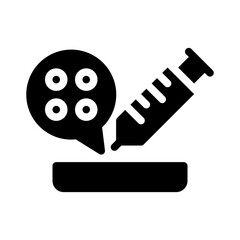 stem cell glyph icon