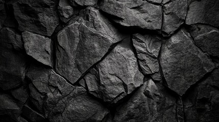 Dark Gray Stone Texture with Abstract Grainy Surface, Minimalist and Raw Aesthetic
