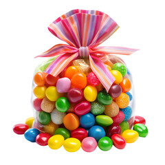 colorful candy in a glass jar