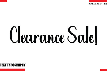 vSpecial Offer Slogan Stylish Modern Calligraphy Text Lettering
