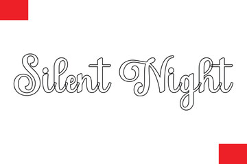 Shanethy Script OutlineStylish Cursive Typography Christmas Text