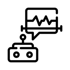 speech recognition line icon