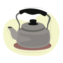 water kettleTraditional kettle vector illustration 