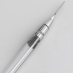 Fototapeta premium Set of stainless steel surgical instruments on a white background