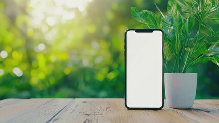 Close-up of phone with a motivational quote displayed.