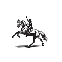 various activities of horse and rider