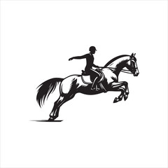 various activities of horse and rider