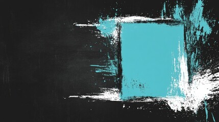 Teal square grunge texture background