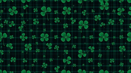 High-Quality Vector Illustration, Lush Green Leaves Background for St. Patrick&rsquo;s Day Festivities