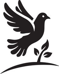 bird, feather, flying, freedom, dove, pigeon, animal, symbol, vector, peace