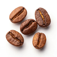 coffee beans isolated on white