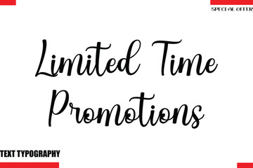 Limited Time Promotions Stylish Modern Calligraphy Text Lettering