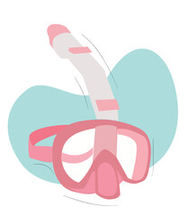 scuba diving, swimming mask with snorkel, goggles,