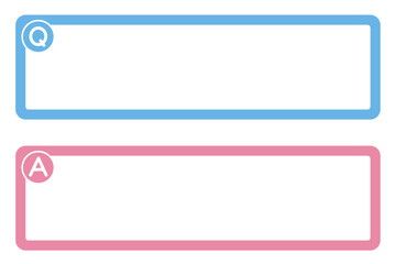 Obraz premium Q &Aのシンプルなフレームセット