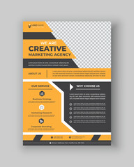 Modern corporate Flyer design template