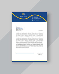 modern business Letterhead template