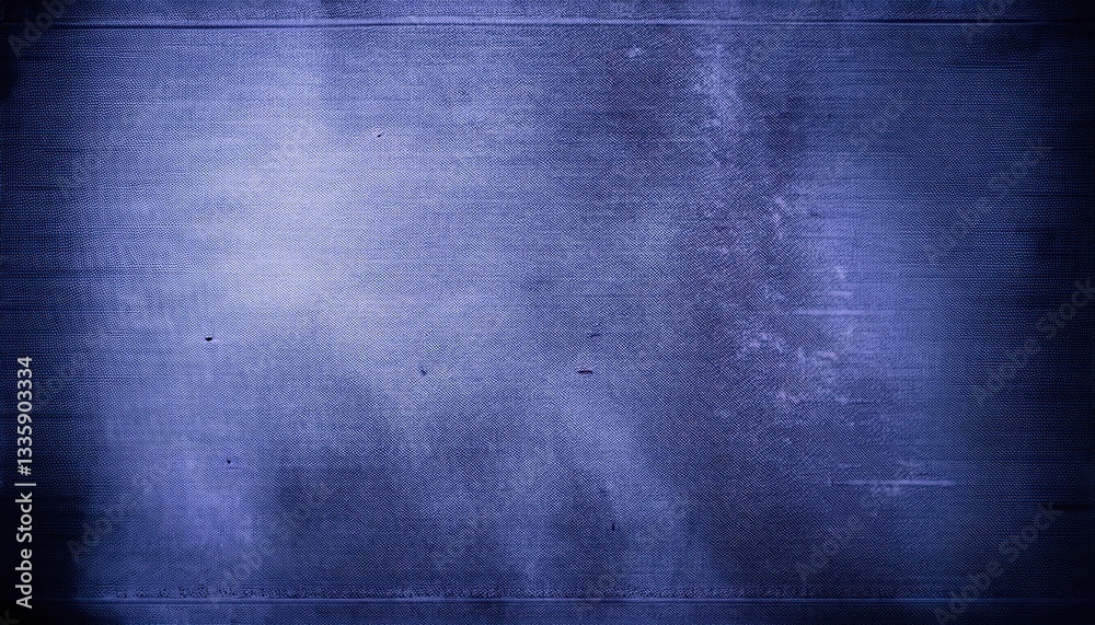 Poster textured blue fabric background with vintage grunge effect, worn textile with subtle scratches, idea