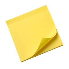 yellow post it note