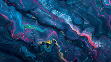 Neon Thunder marble, deep cobalt blue with striking white veins, bold and dramatic for luxury spaces