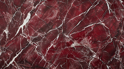 Rosso Levanto marble, rich burgundy background with flowing white veins, luxurious and opulent for decor