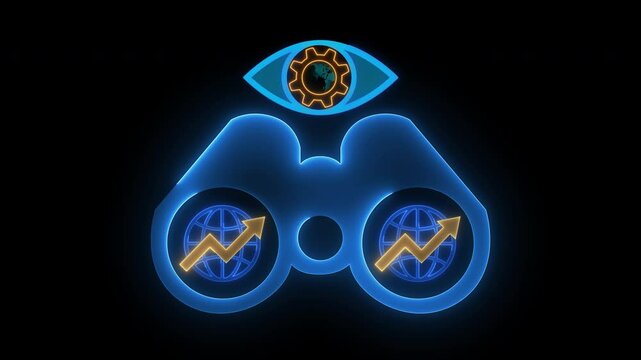 Strategic Planning concept is a process where organizations define their future vision, goals, and objectives, and outline how to achieve them. Strategic vision icon on transparent background.