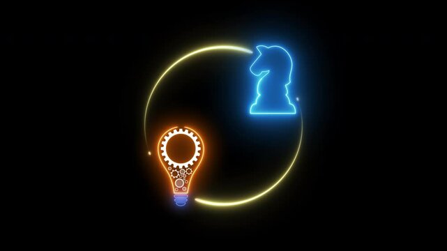 Strategic Planning concept is a process where organizations define their future vision, goals, and objectives, and outline how to achieve them. Strategy implementation icon on transparent background.