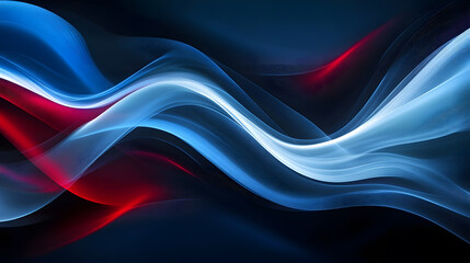 Obraz premium Red and blue gradient dynamic line background image