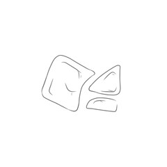 hand drawn rock sketch