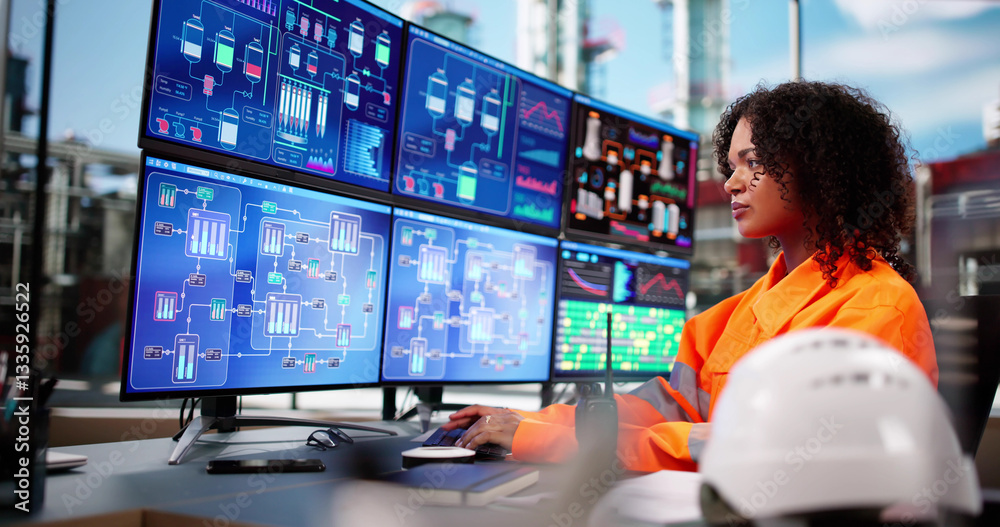 Poster Engineer Operator Using Scada System