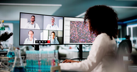 Doctor Team Meeting Video Conference