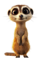 PNG Furry meerkat illustration wildlife animal.