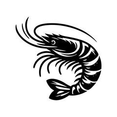 Stylized Tribal Shrimp Design